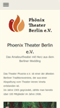 Mobile Screenshot of phoenix-theater-ev.de